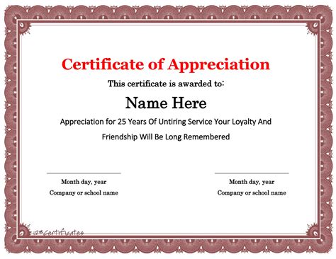 certificate of appreciation template|Certificate of Appreciation Templates .